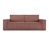Sofa 3 Sitzer, mit Schlaffunktion, in Pet Friendly Cord-Stoff, Rosa