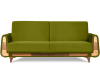 Sofa 3-Sitzer mit Schlaffunktion, grün