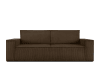 Sofa 3 Sitzer, mit Schlaffunktion, in Pet Friendly Cord-Stoff, braun