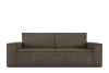 Sofa 3 Sitzer, mit Schlaffunktion, in Pet Friendly Cord-Stoff, braun