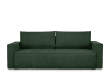 Sofa 3 Sitzer, mit Schlaffunktion, Modern, grün
