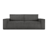 Sofa 3 Sitzer, mit Schlaffunktion, in Pet Friendly Cord-Stoff, grau