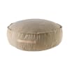 MeowBaby® Pouf in Velluto a Coste Rotondo per Bambini 65x20 cm Sabbia