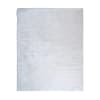 Tapis uni tout doux blanc en polyester 120x160