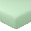 Drap-housse 90x200x28 vert jade en coton