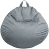Pouf sacco grigio scuro 80 x 70 cm