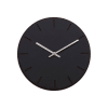 Horloge murale en linoléum noir D28cm
