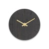 Horloge murale en bois marron D12cm