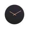 Horloge murale en linoléum noir D28cm