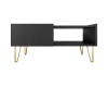 Table basse style contemporain 97 cm noir / doré