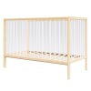 Lit bébé évolutif en bois blanc et pin - 120x60 cm