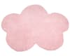 Alfombra infantil lavable de algodón 160x120 cm, rosa