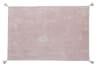 Alfombra infantil lavable de algodón 140x200 cm - rosa, beige