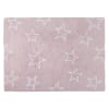Waschbarer Kinderteppich aus Baumwolle 160x120 cm, rosa