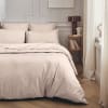Parure de lit en percale de coton rose lingerie 140x200