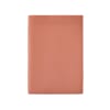 Drap plat en percale de coton rose corail 240x300