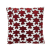 Housse de coussin Rouge sangria en coton (Motif Design) - 40x40 cm
