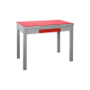 Mesa de cocina extensible modelo prisma roja