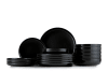Essservice Tafelservice (18-tlg) aus Porzellan, schwarz/matt