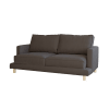 Sofá de 2 plazas color gris oscuro de 175x110cm