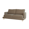 Sofá de 3 plazas color marrón topo de 215x110cm