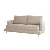 Sofá de 3 plazas color beige de 215x110cm