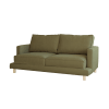 Sofá de 3 plazas color verde de 215x110cm