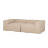Sofá de 4 plazas de 2 módulos de bouclé color beige 240x110cm