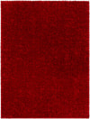 Moderner Hochfloriger Shaggy Teppich Rot 160x213
