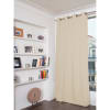 Rideau occultant total velours beige darjeeling 135 x 260