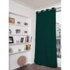 Rideau occultant total velours vert origan 135 x 260