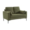 2-Sitzer-Sofa, mit Cordbezug und Metallfüßen, Khaki