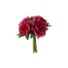 Bouquet de 8 pivoines artificielles roses fuchsias H28