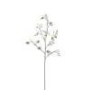 Tige de fleurs de cerisier artificielles blanches H90