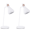 2er Set Tischlampen im skandinavischen Stil, Weiß