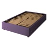 Letto Contenitore 120x200cm Cloe Tessuto, Viola