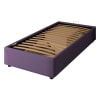 Letto Contenitore 90x200cm Cloe Tessuto, Viola