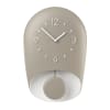 Horloge avec pendule en acrylique gris