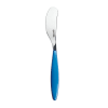 Tartineur couteau à beurre en acier inox et acrylique bleu
