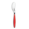 Tartineur couteau à beurre en acier inox et acrylique rouge