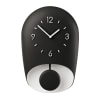 Horloge avec pendule en acrylique noire
