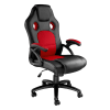 Chaise de bureau Forme ergonomique noir/rouge