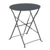 Table pliante en acier gris anthracite