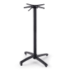Tischbein für Tisch mit Neigungssystem 108 cm aus schwarzem Aluminium