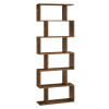 Étagère à 6 niveau style moderne effet bois marron rustique