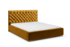 Polsterbett mit Bettkasten 180x200 cm, Gold