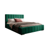 Polsterbett mit Bettkasten 140x200 cm, Dunkelgrün