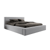 Polsterbett mit Bettkasten 120x200 cm, Grau