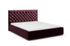 Polsterbett mit Bettkasten 180x200 cm, Rot