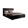 Polsterbett mit Bettkasten 120x200 cm, Schwarz